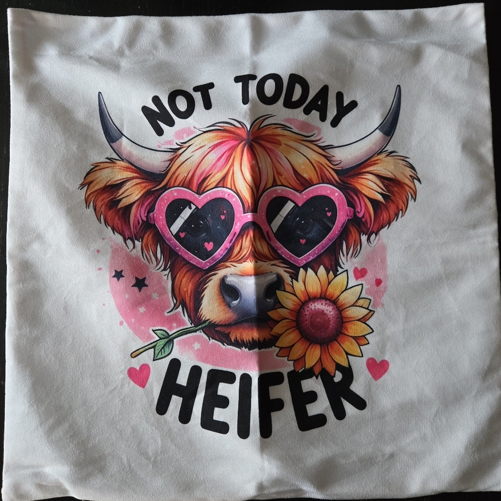 Highland Cow Pillow Cover